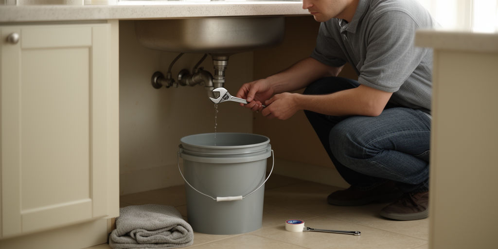 Быстрая починка протечки под раковиной