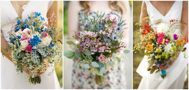 Свадебные букеты из полевых цветов [2021]: фото ? оформления своими руками & полезные рекомендации