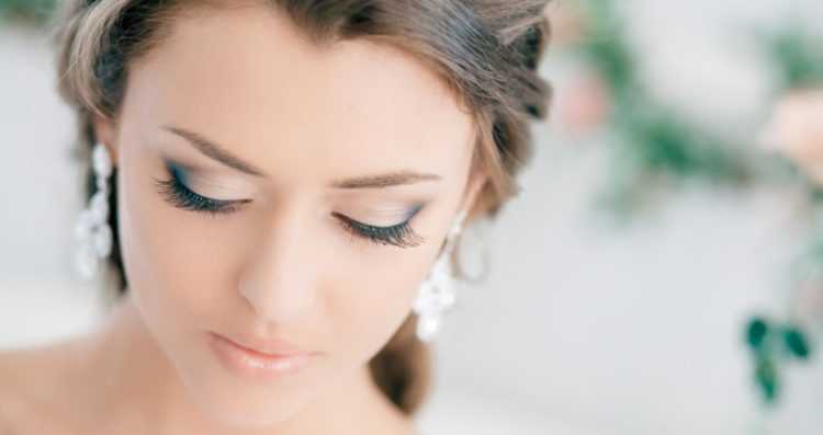 Красивый свадебный макияж для карих глаз