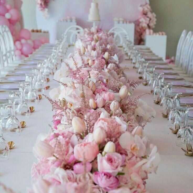 Розовый цвет для свадебного торжества: как оформить и провести