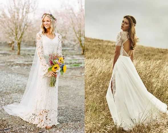 Свадебное платье в стиле рустик: особенности, популярные фасоны с фото, полезные рекомендации по подбору к фигуре