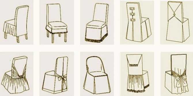 Учимся шить чехлы на стулья своими руками: 2 мастер-класса с пошаговыми фото