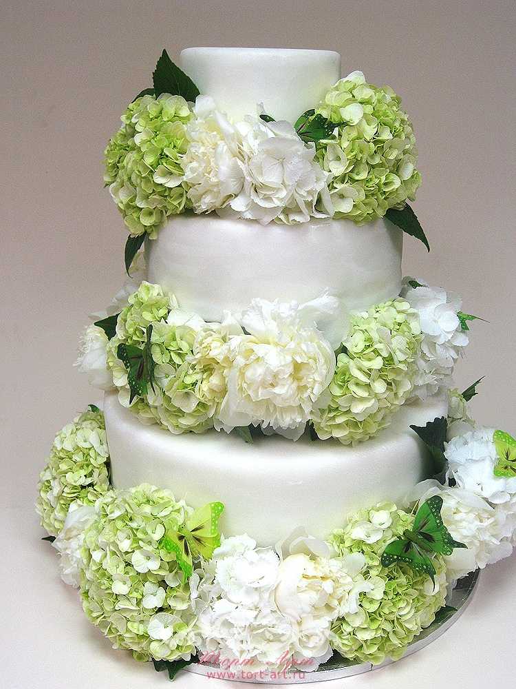 Самые красивые свадебные торты: 50 фото, идеи
