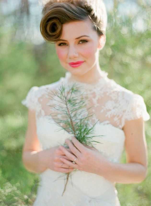 Свадебные прически на короткие волосы — 100 красивых фото