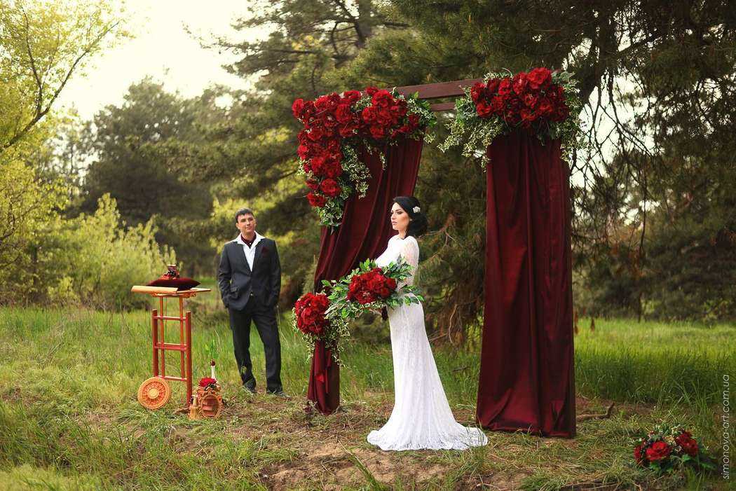 Идеи! свадьбы в цвете марсала: 100 фото