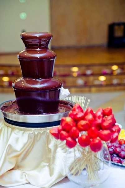 Шоколадный фонтан – что это такое, как выглядит и работает, особенности разных видов