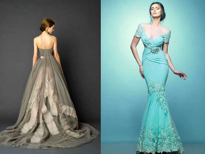 Ярко и оригинально: как выбрать цветное свадебное платье