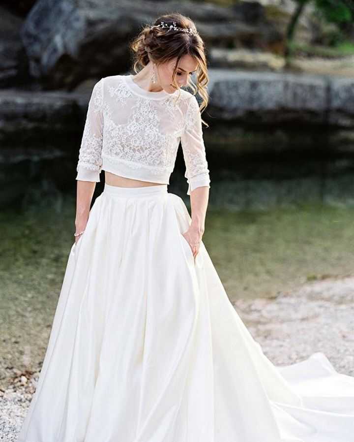 Топ и юбка на свадьбу для гостей — свадебный комплект из юбки и топа или блузки