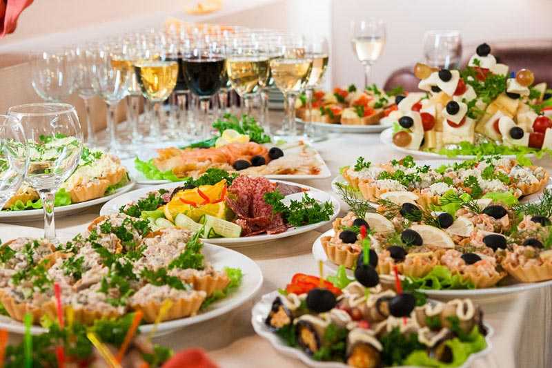 Как составить меню на свадьбу на 20, 30 или 50 человек дома? приготовление свадебных блюд в домашних условиях
