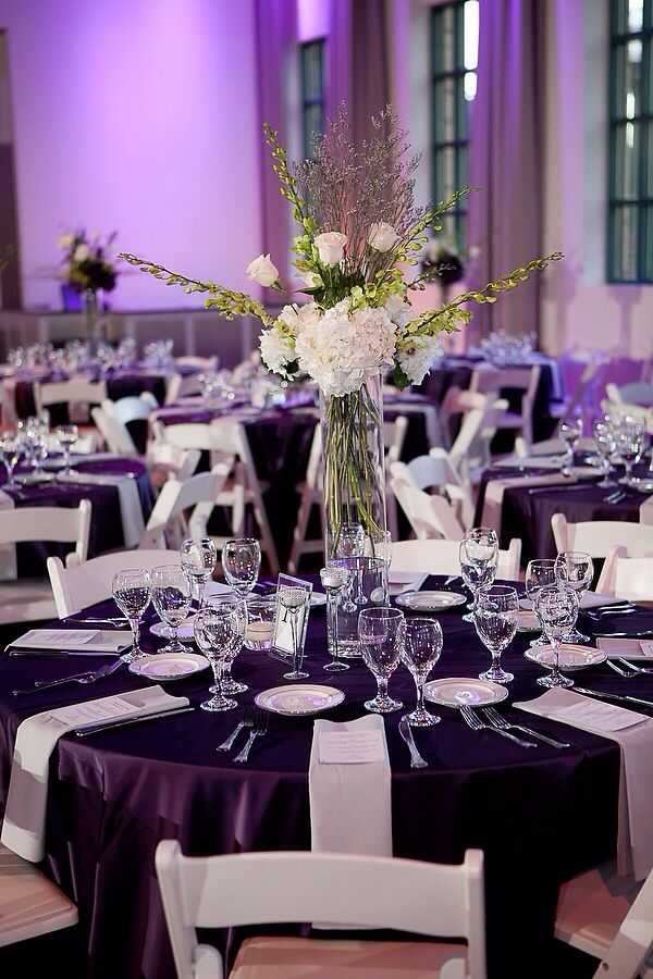 Свадьба в фиолетовом цвете, советы по оформлению и не только