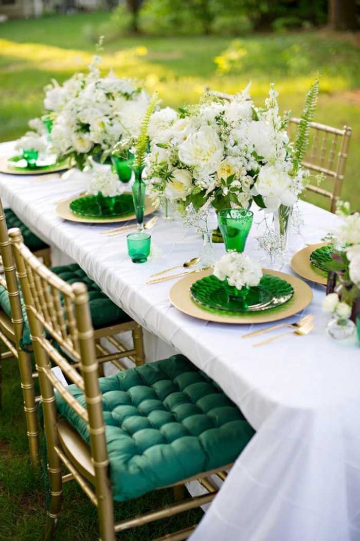 Свадьба в зеленом цвете - идеи оформления, фото