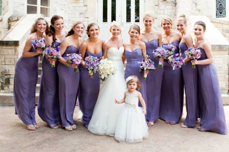 Свадебное платье - фиолетовое, лавандовое, лиловое