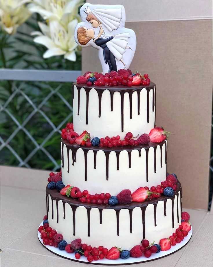 Правда или вымысел? свадебный торт без мастики – описание разновидностей с фото