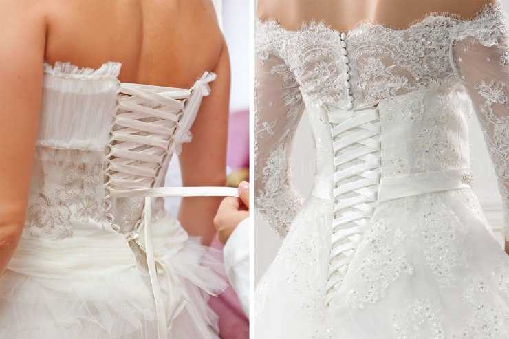 Как красиво зашнуровать свадебное платье