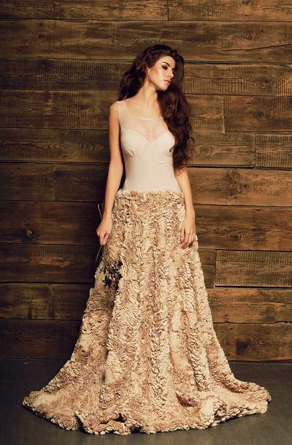 Свадебное платье цвета айвори ( 101 фото): обзор интересных вариантов