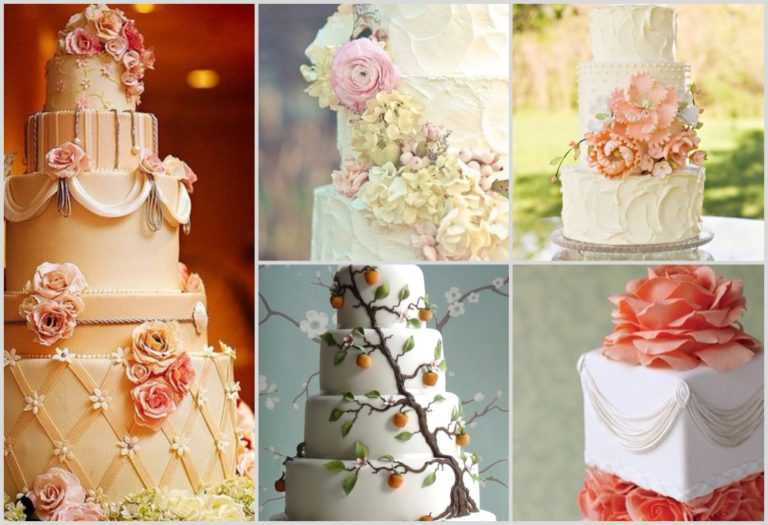 Как выбрать кремовый свадебный торт — идеи и советы для молодоженов