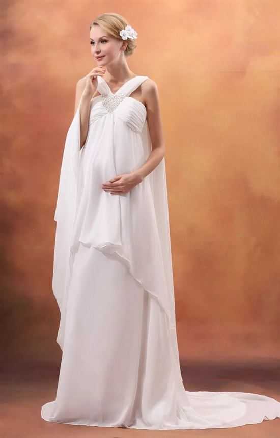 Как выбрать свадебное платье для беременных невест?