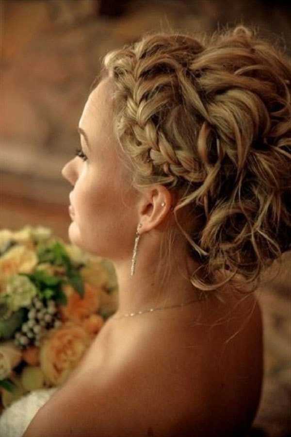 ? свадебные прически невесты ? с собранными волосами - фото 2019