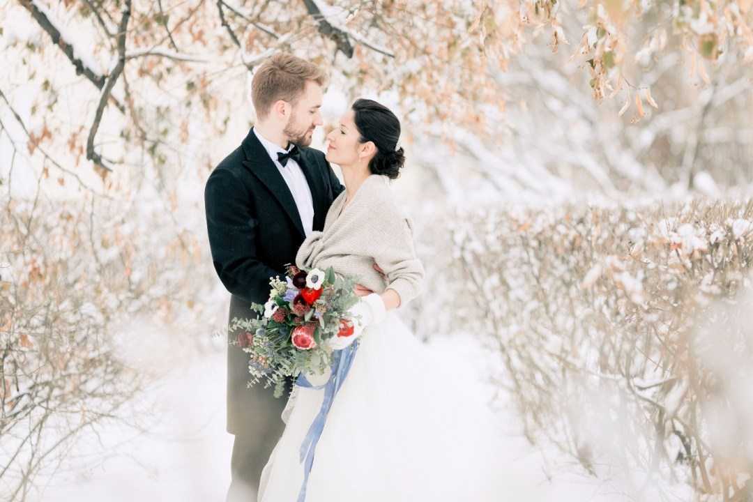 19 необычных идей для зимней свадебной фотосессии
