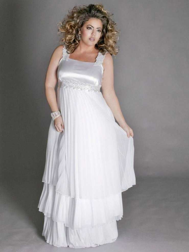 Свадебные платья для полных девушек: выбор образа для полных невест (55 фото)
