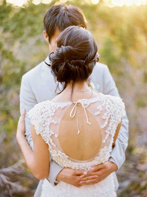 Фото жениха и невесты со спины и без лиц — идеи для фотосессии