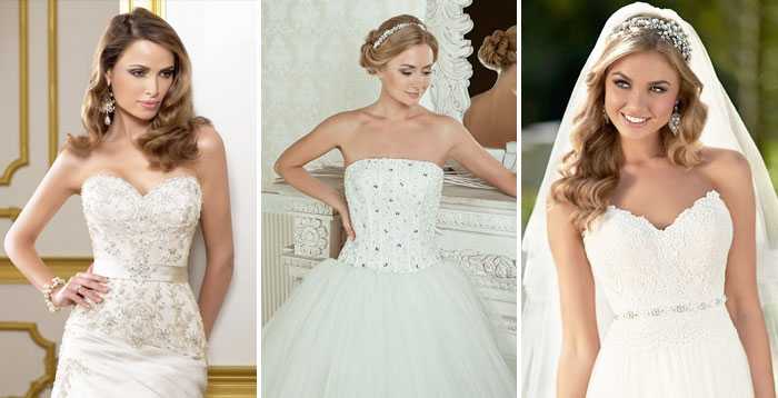 Свадебные платья с корсетом из жемчуга - обзор популярных моделей и аксессуаров к ним с фото