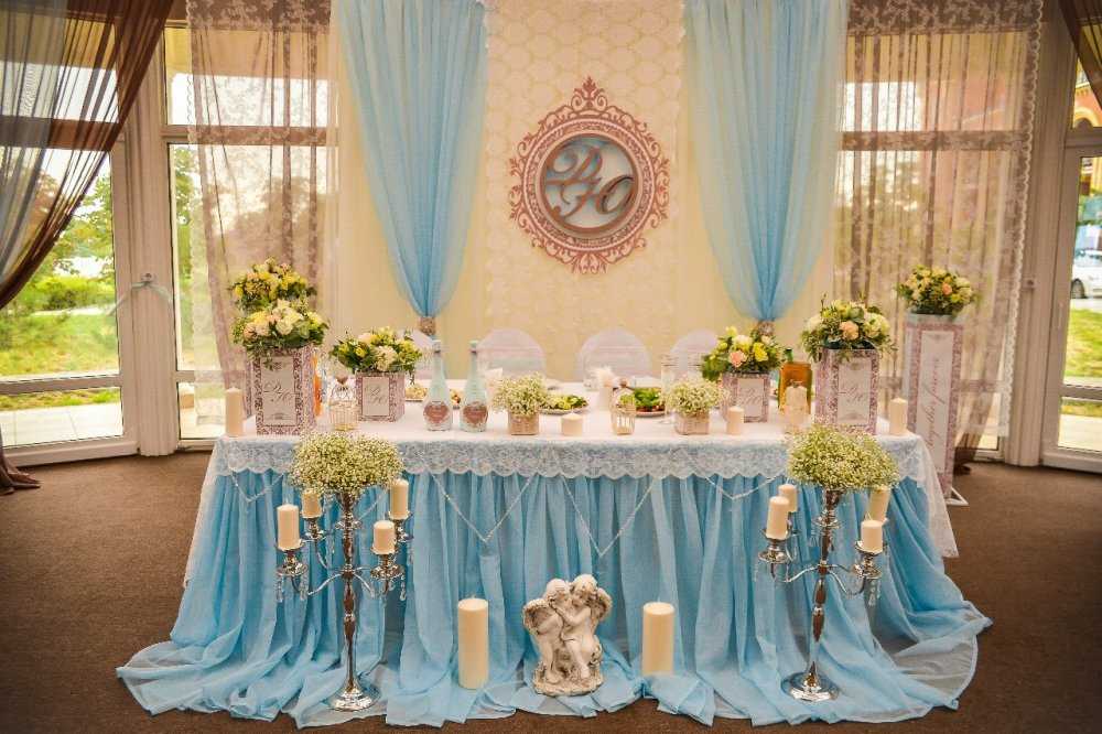 Голубая свадьба: основные моменты стилистики.