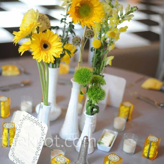Свадьба в желто-синем цвете — идеи оформление