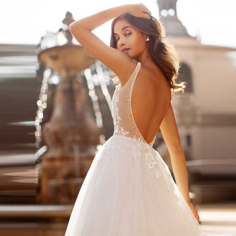 Романтические свадебные платья с кружевом – модели для стильных невест
