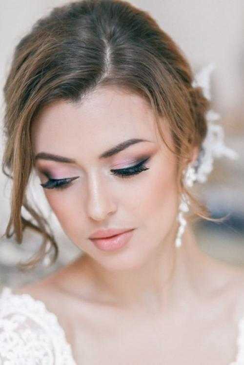 Свадебный макияж глаз: идеи для свадьбы для невест с серыми и другими глазами, макияж с акцентом на глаза. как красить нависшее веко пошагово?