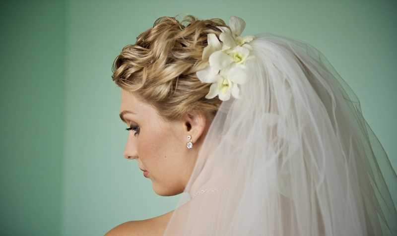 Свадебные прически на длинные и средние волосы с фатой фото - уход за волосами