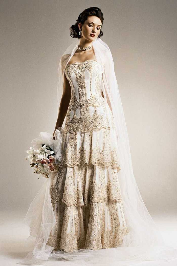 Свадебные платья в ретро стиле и стилизованные свадьбы