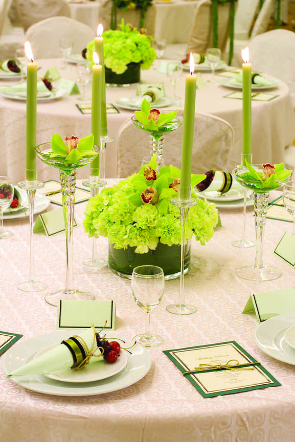 Свадьба в салатовом цвете: фото, идеи оформления, наряды