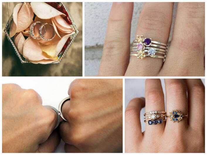 Как носить обручальные кольца: можно ли снимать или носить вместе с другим кольцом