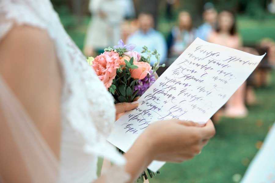 Речь для регистрации брака: для выездной церемонии и в загсе