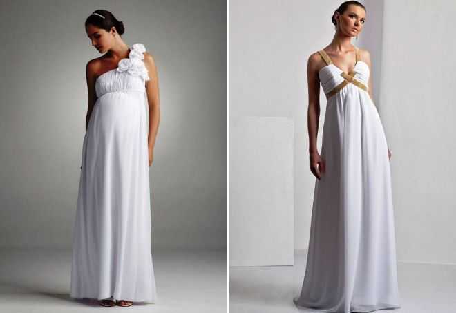 Вечерние платья для беременных на свадьбу: фото и идеи фасонов