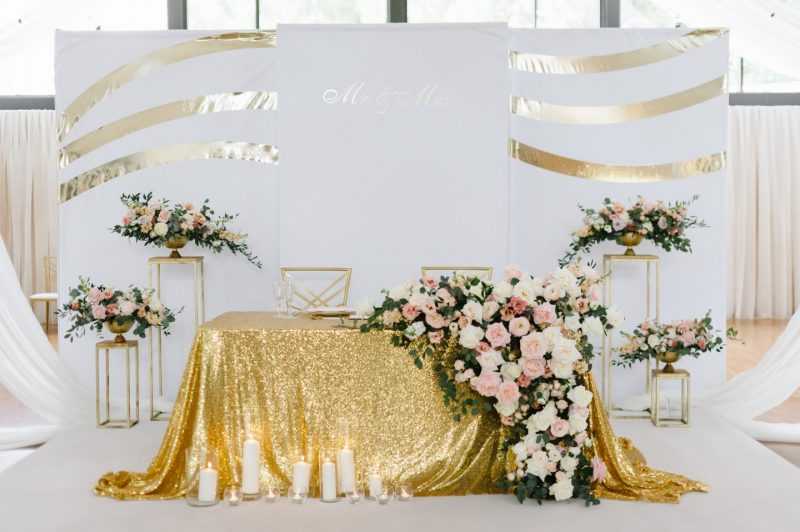Свадьба в золотом цвете: основные моменты