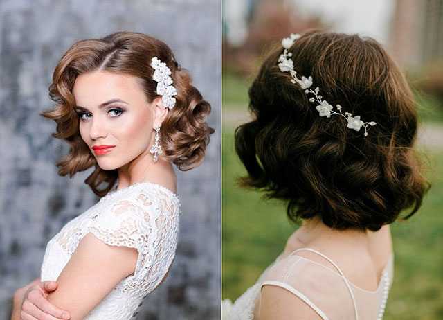 Свадебные прически с распущенными волосами (48 фото): классические локоны с живыми цветами на свадьбу для невесты, полураспущенные укладки