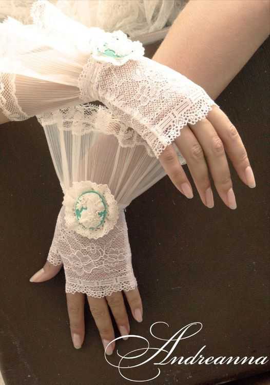 Свадебные перчатки (фото): ажурные, короткие, оперные, без пальцев