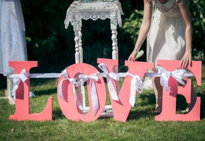 Как сделать буквы для фотосессии на свадьбу