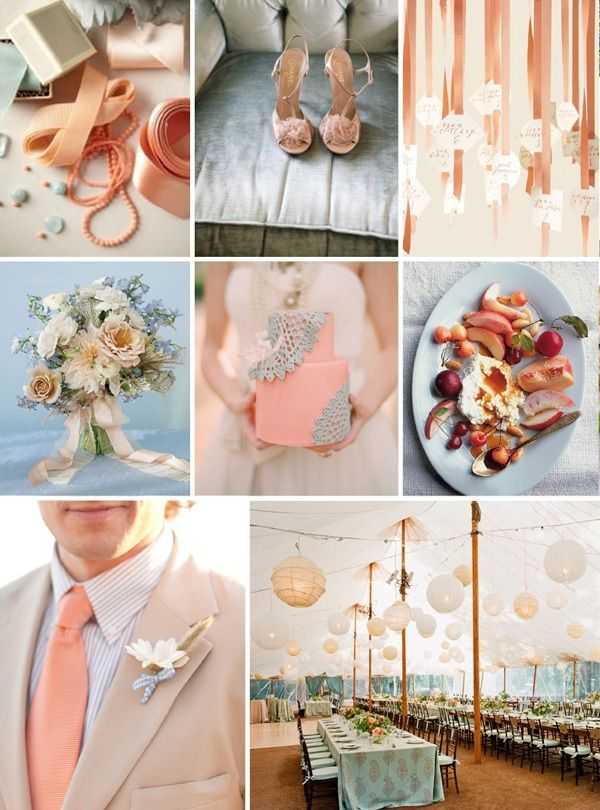 Платье для невесты цвета персика: актуальные оттенки, модели, ткани