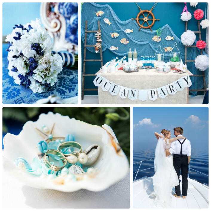 Морская свадьба: сценарий, идеи декора, наряды