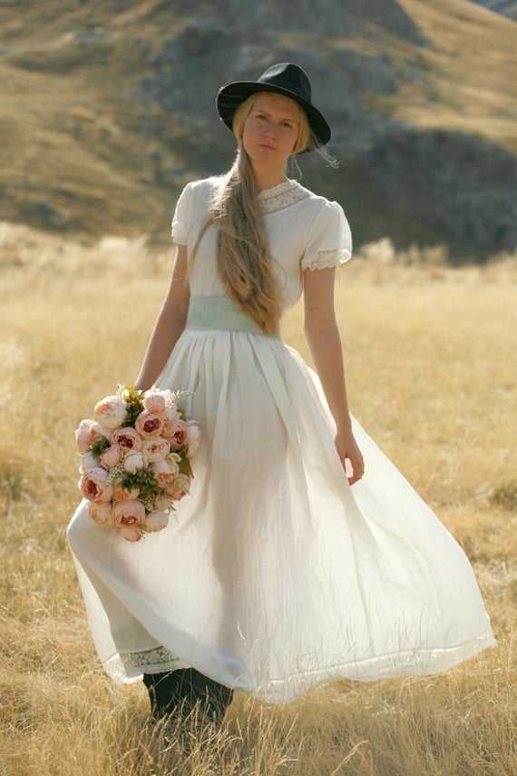 Свадебное платье в стиле "рустик"