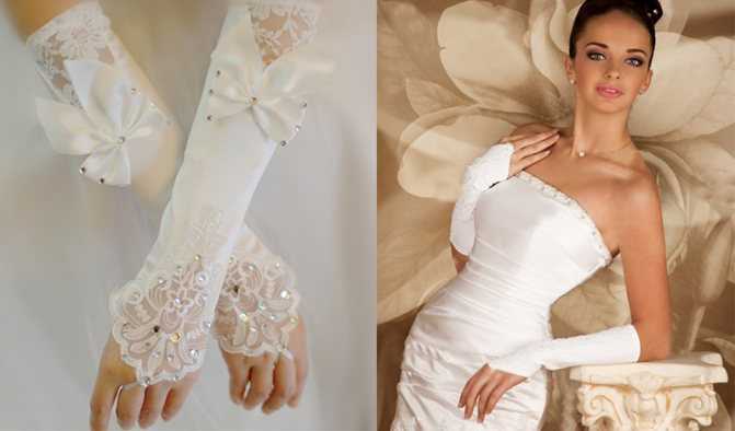 Свадебные перчатки (59 фото): короткие митенки для девочек, белые кружевные перчатки на свадьбу