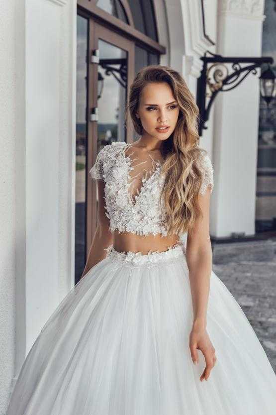 Кроп топ свадебное платье - выбор смелых и современных невест