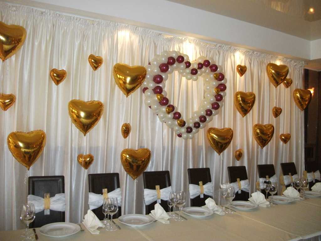 Украшение зала на свадьбу своими руками - фото вариантов декора