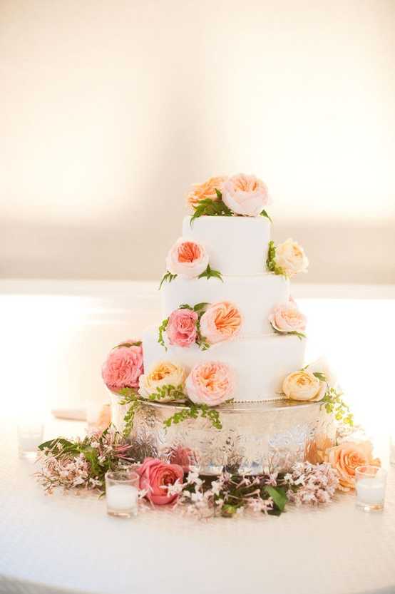 Все тонкости украшения торта живыми цветами