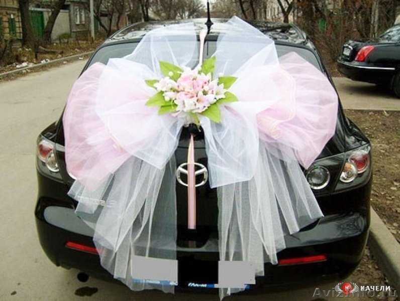 Мастер-класс: украшение свадебной машины своими руками из фатина и цветов