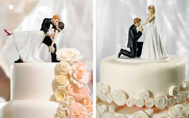 Фигурки на торт: свадебный декор сладкого стола