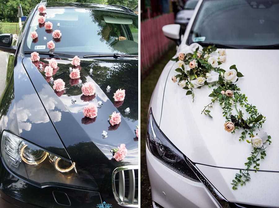 Украшение машины на свадьбу своими руками: советы, фото, видео